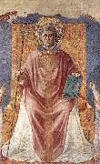GOZZOLI, Benozzo St Fortunatus Enthroned sdg oil painting on canvas